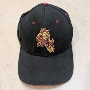 Y2K The Game Arizona Sun Devils Black Cap Mens Embroidered Strap Back